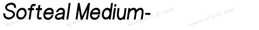 Softeal Medium字体转换